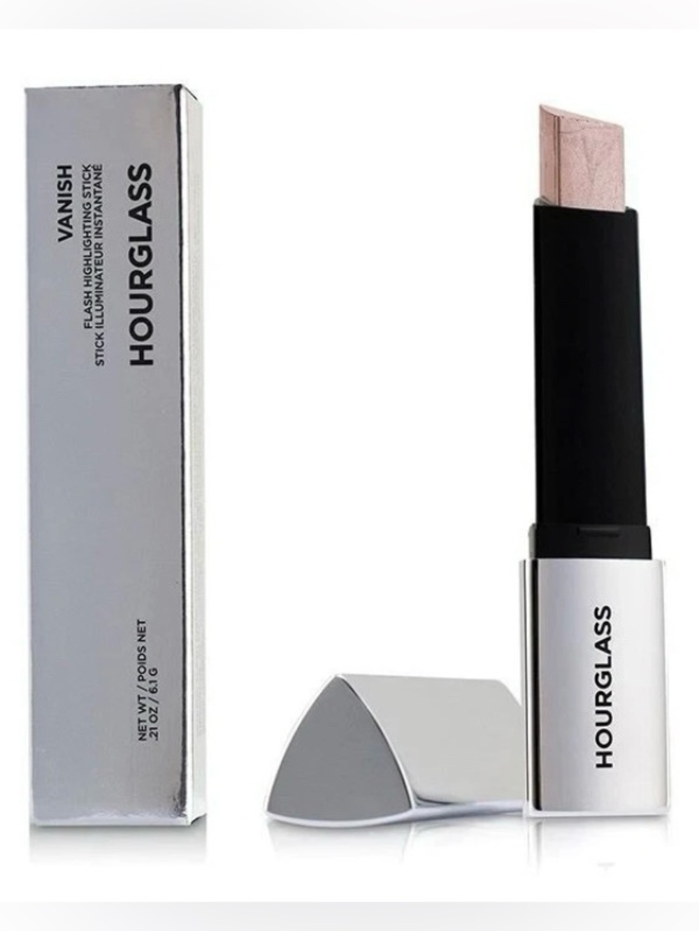 Hourglass Vanish Flash Highlighting Stick/ Rose Gold Flash/ 0.21 oz New In Box